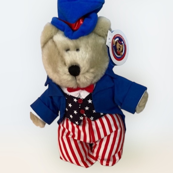 Starbucks 2002 20th Edition Fourth of July Bearista Plush - Picture 1 of 7